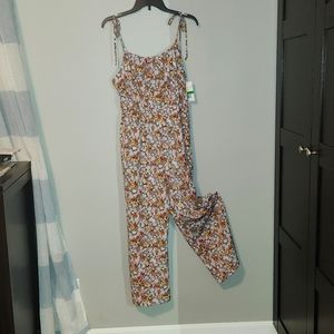 As U Wish multi-colored jumpsuit, size L, NWT
